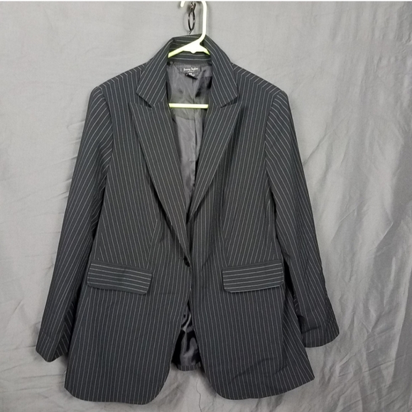 Pinstripe Blazer Sportcoat - Picture 6 of 10
